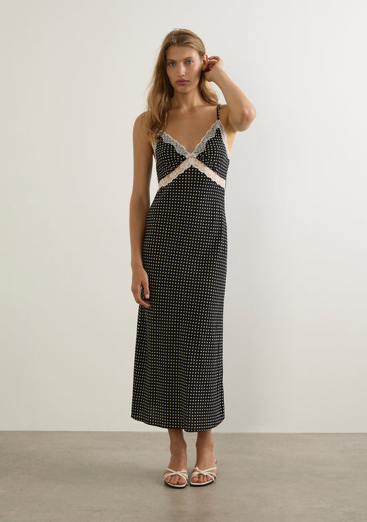 Darlene Midi Dress - Black