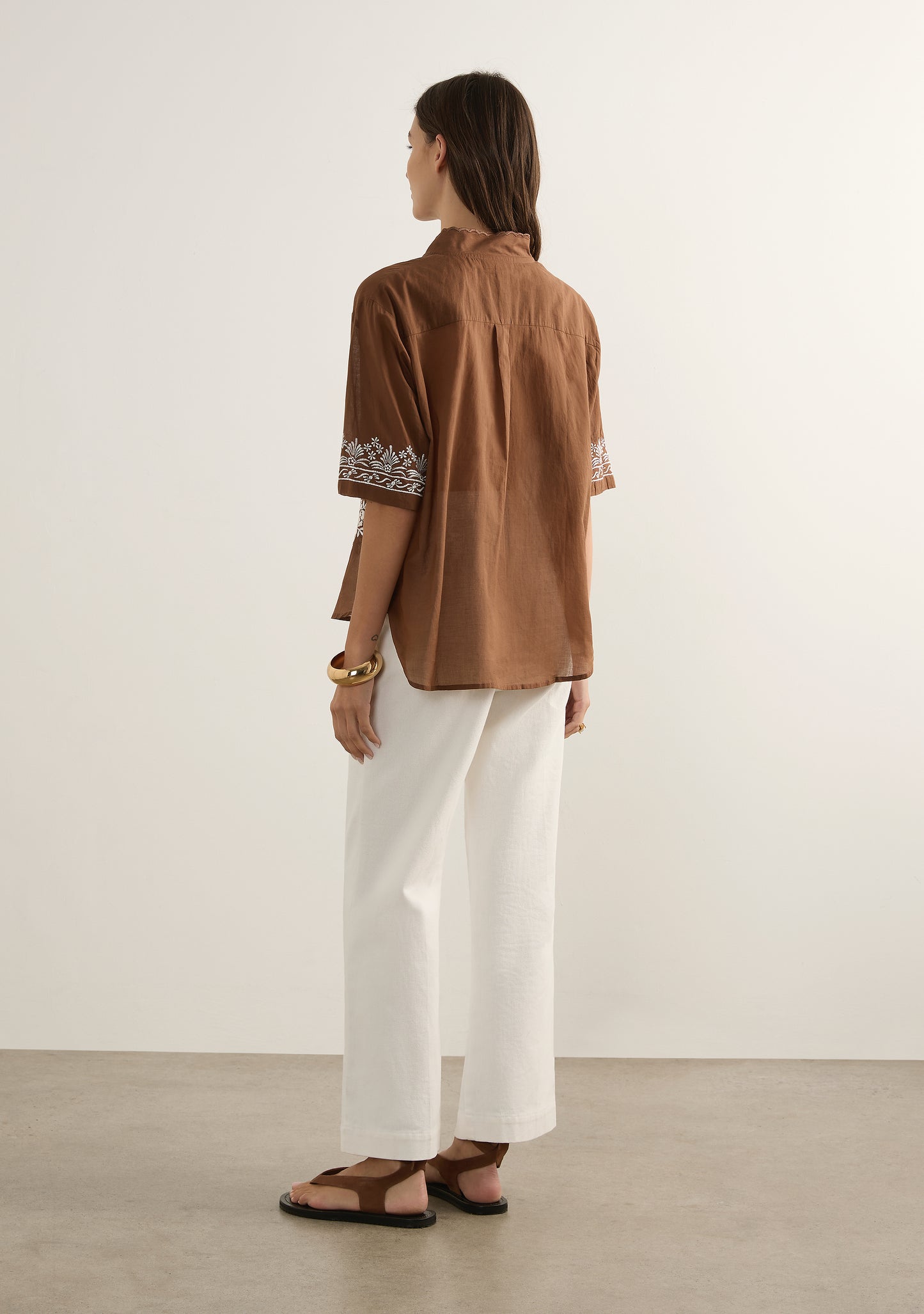 Rosalie Blouse - Brown