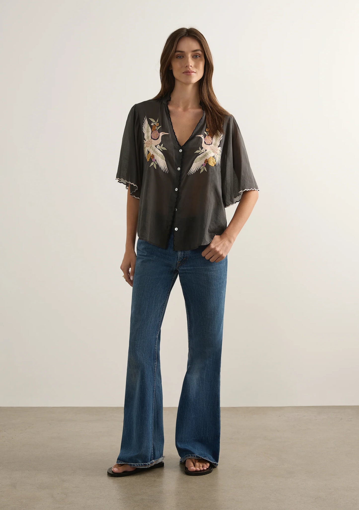 Zoe Embroidered Blouse -