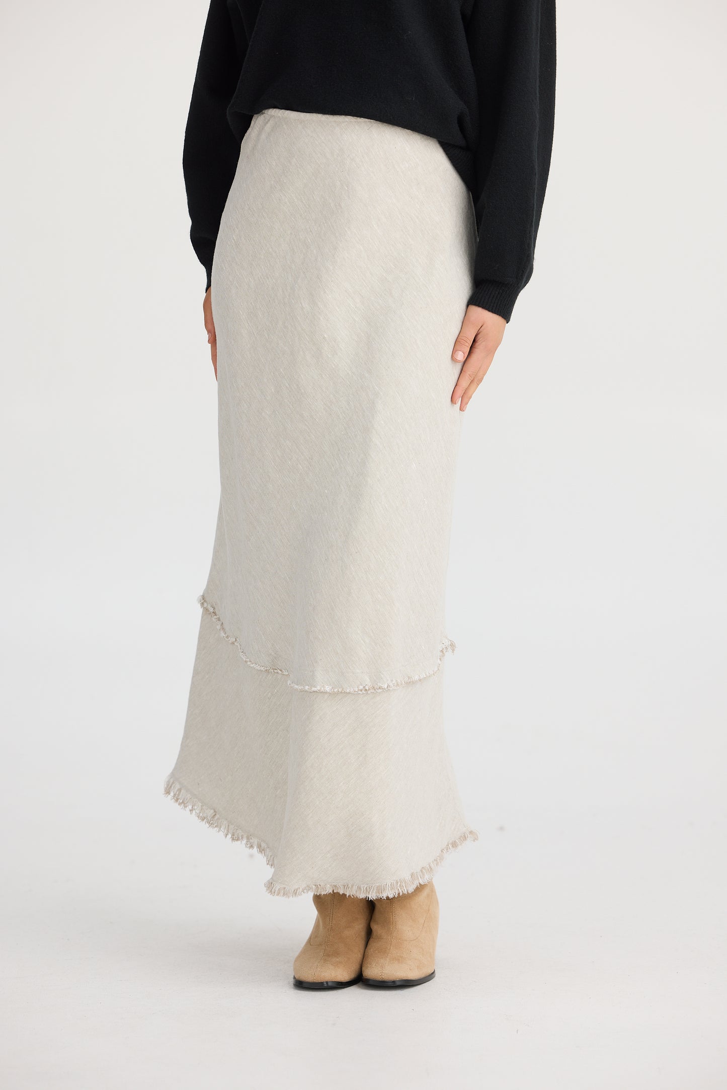Pisa Skirt - Natural Linen
