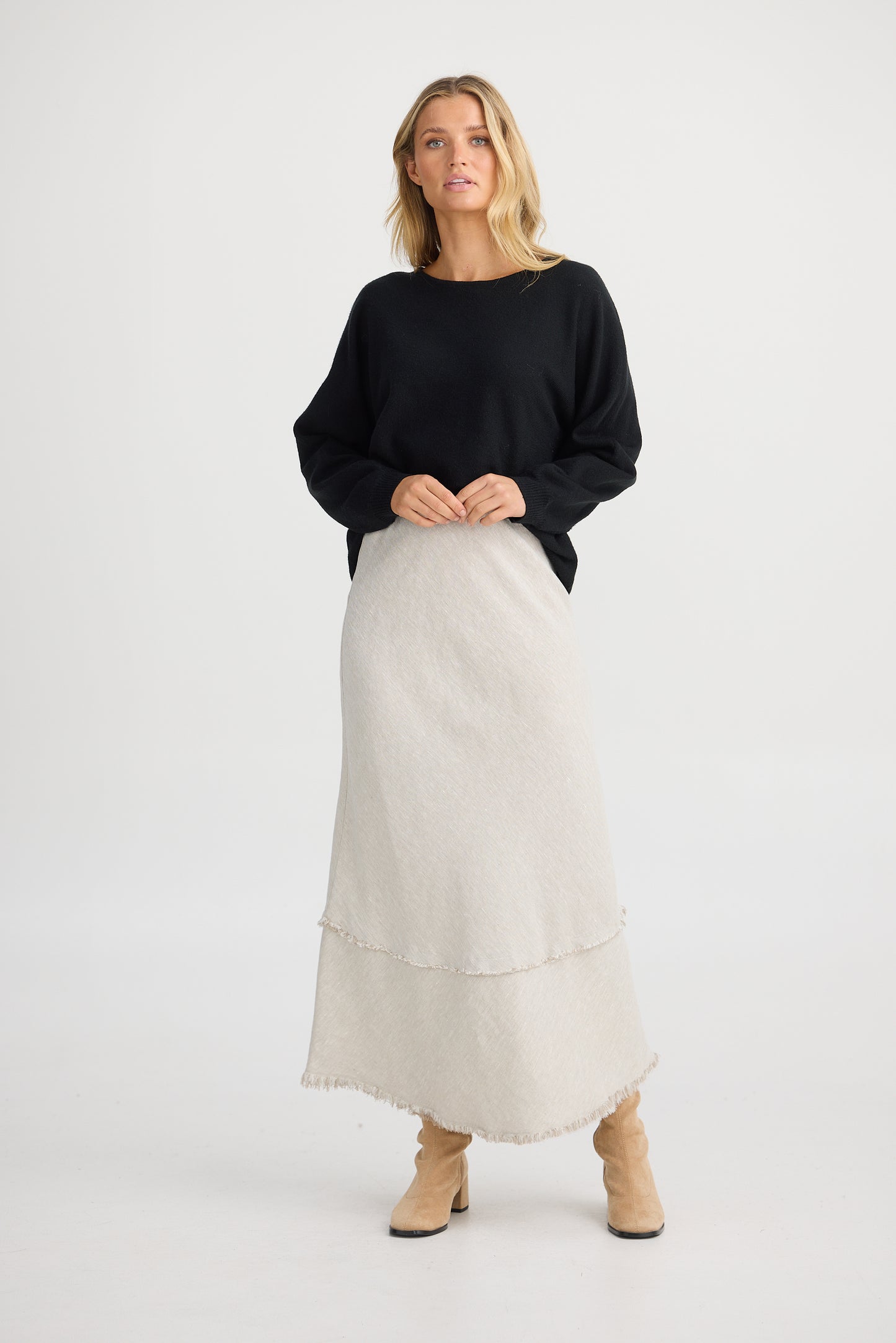 Pisa Skirt - Natural Linen