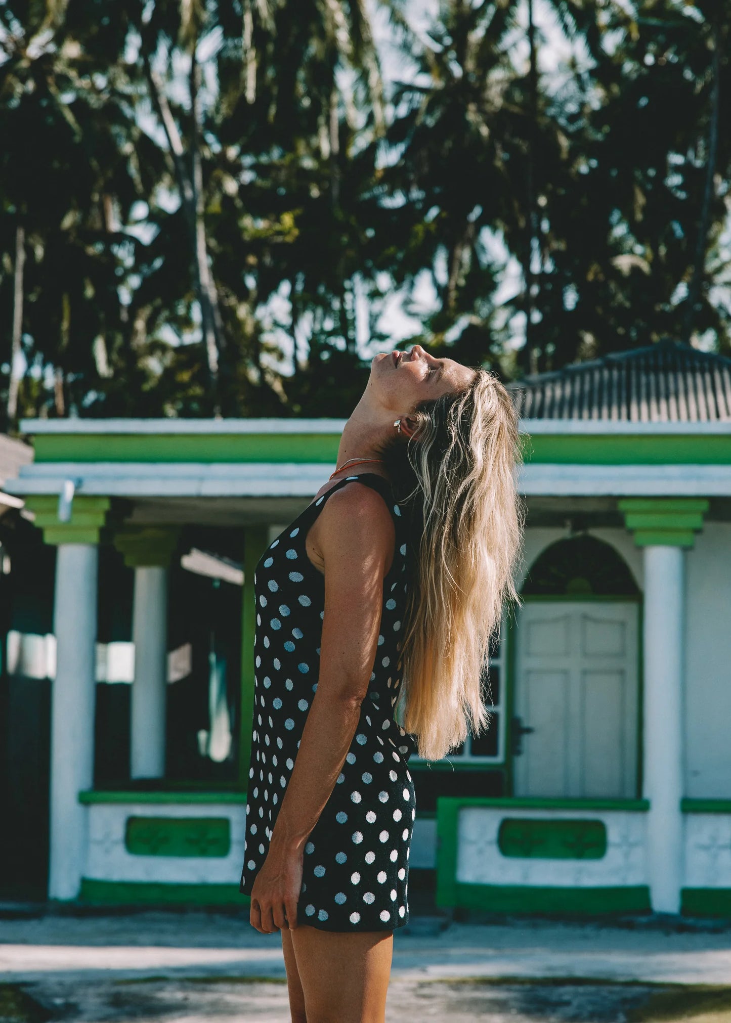 Seaside U Knit Dress - Black