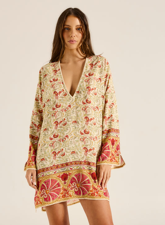 Natasha Mini Kaftan - Rosa Floral
