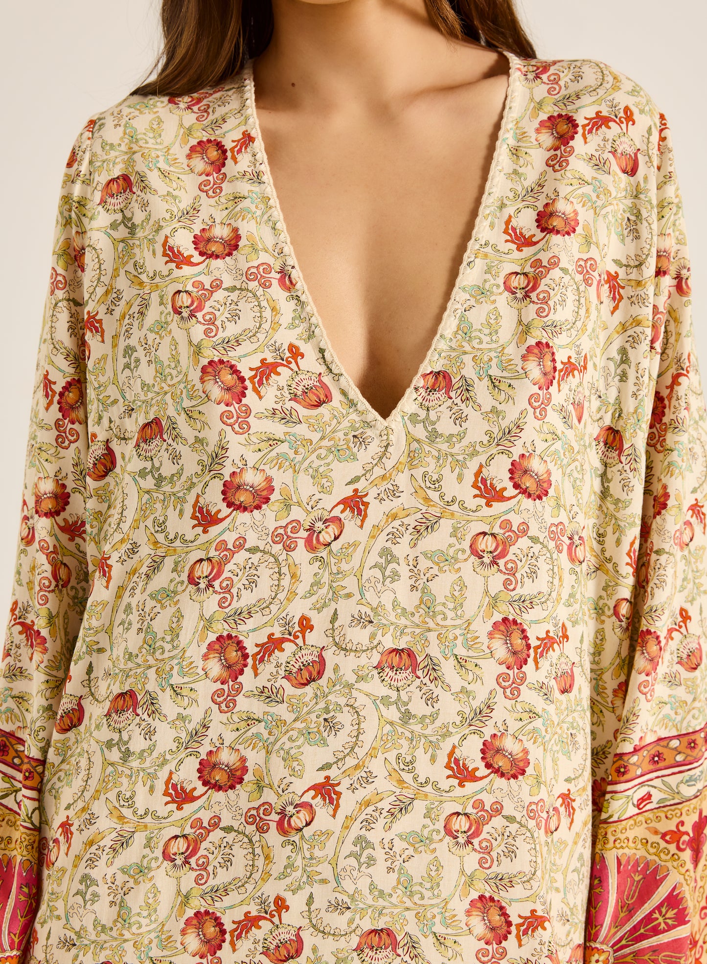 Natasha Mini Kaftan - Rosa Floral