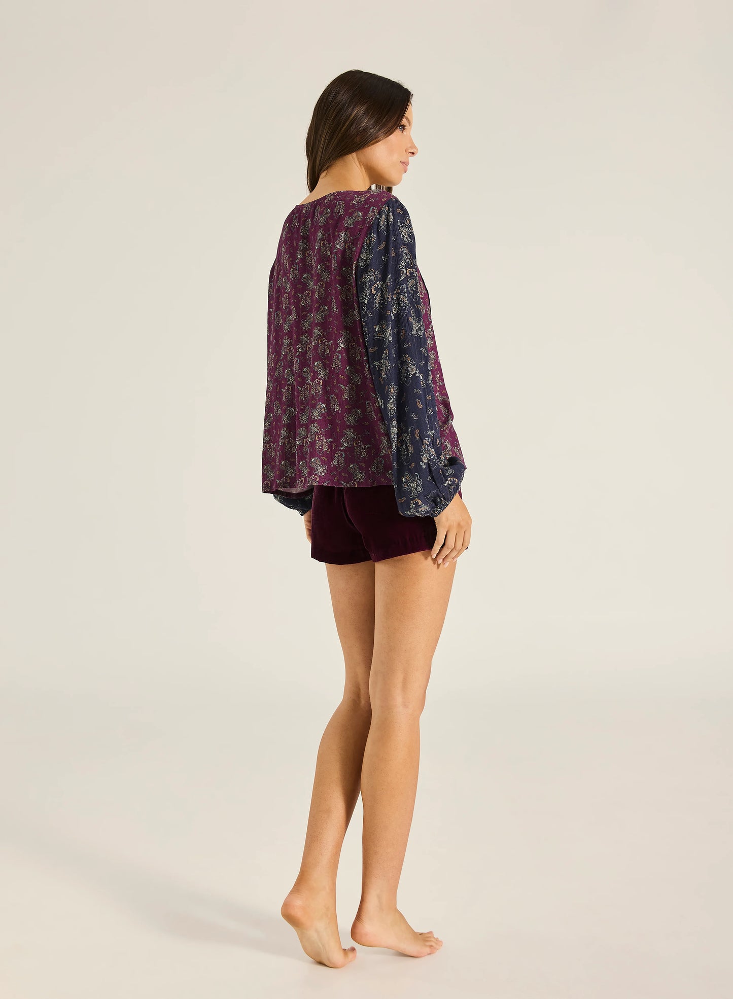 Paraiso Haveli Shirt - wine