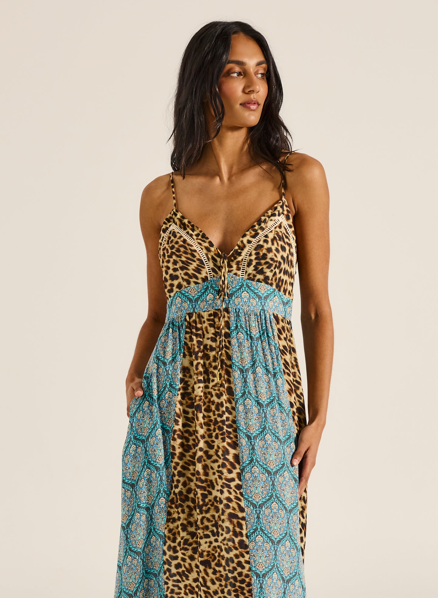 Teja Maxi Dress - Animal