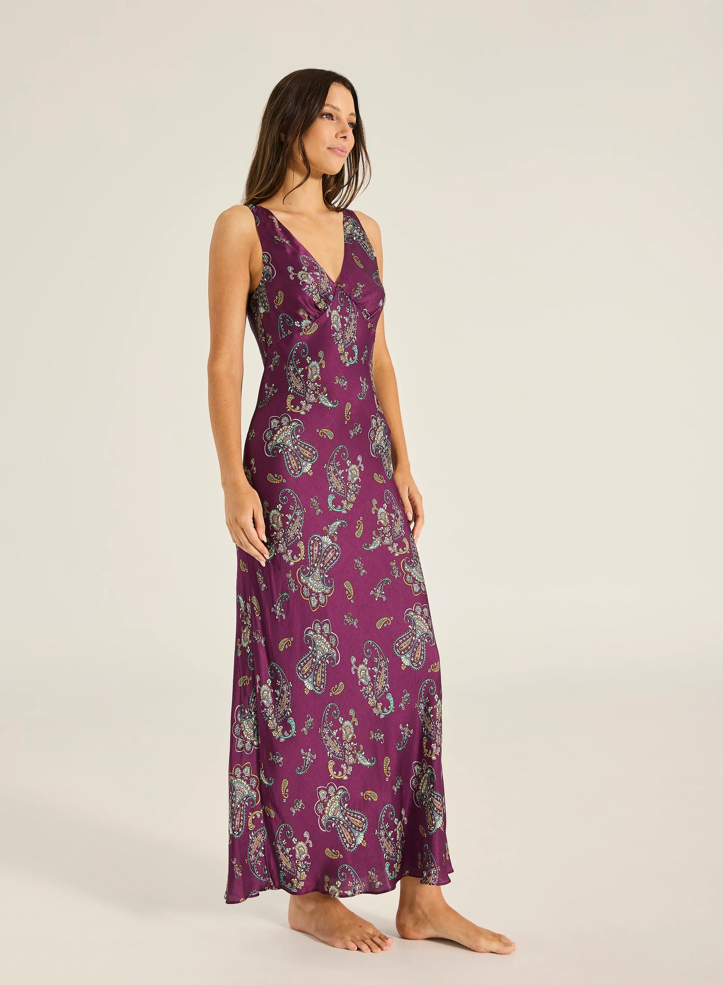 Paraiso Magnolia Maxi Dress - Wine