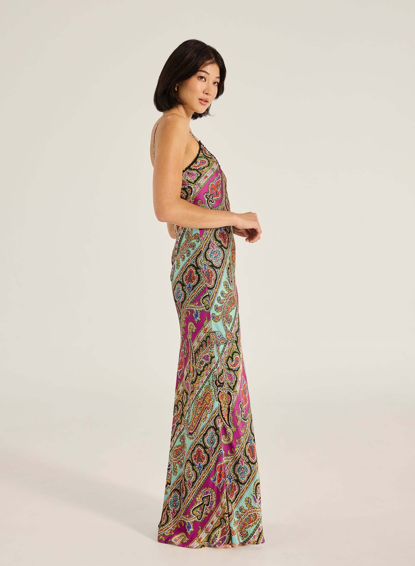 Kassia Maxi Dress - Magenta