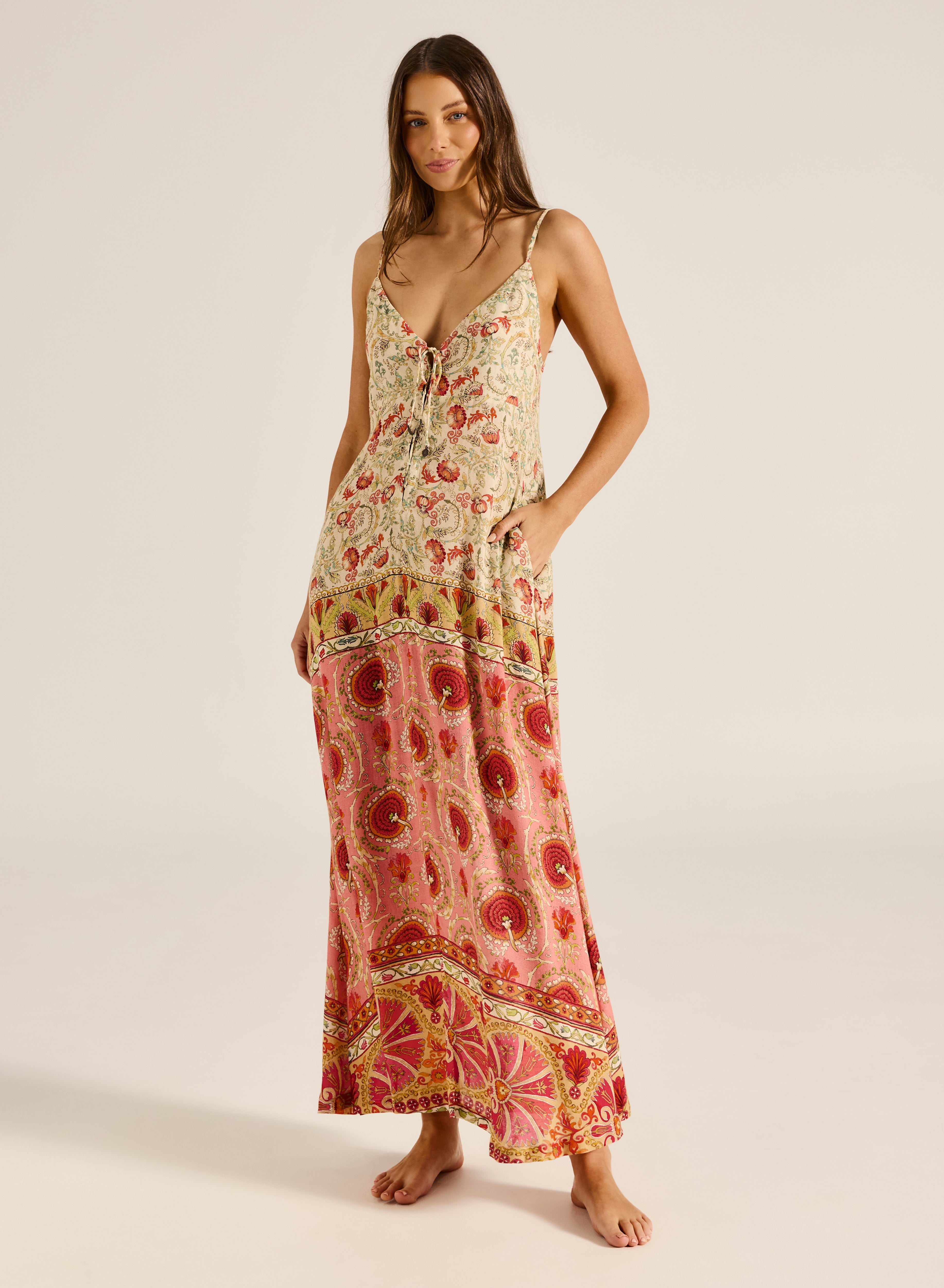Ingrid Maxi Dress - Rosa Floral – Agnes Water Beach Boutique