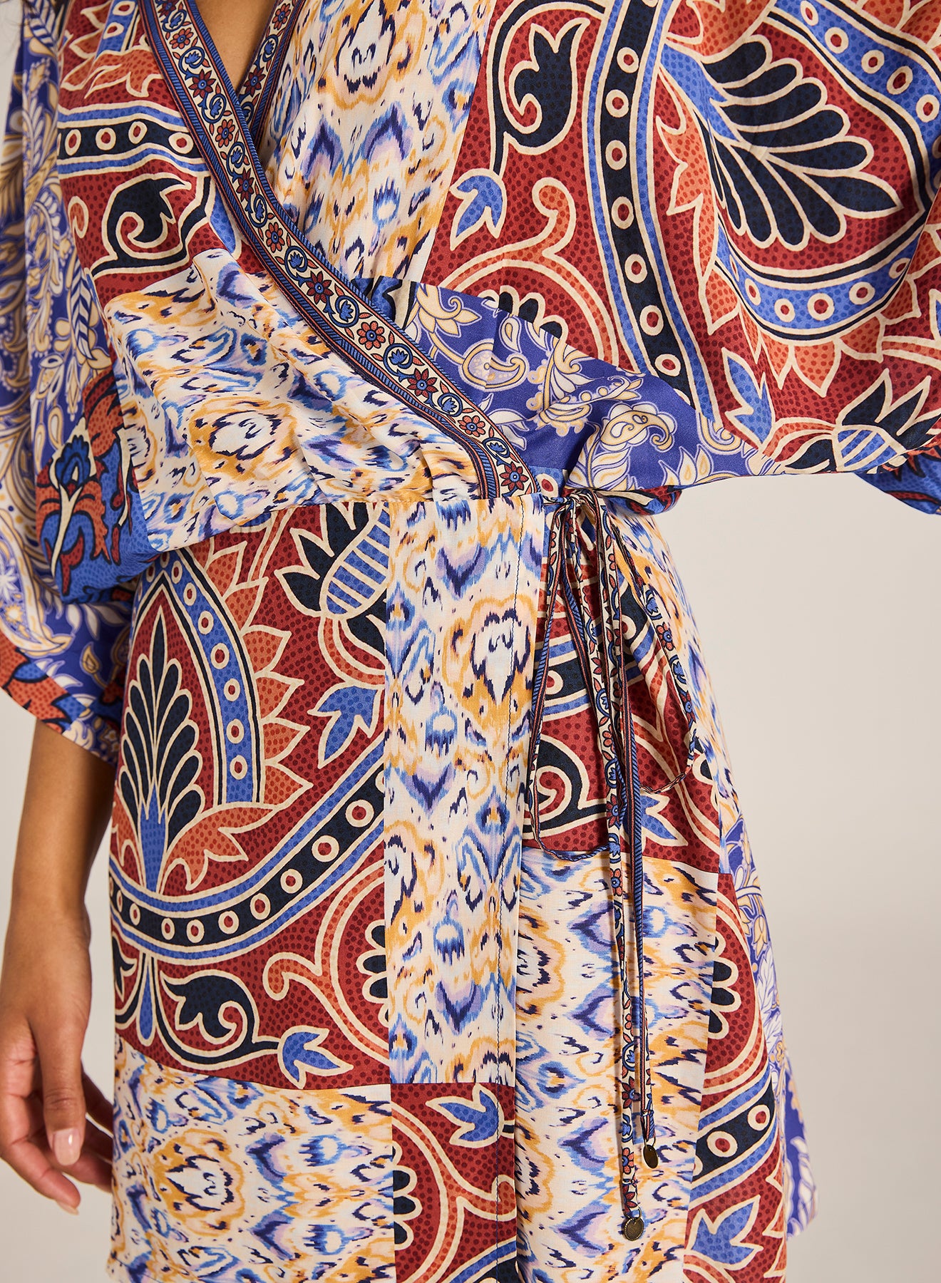 Tali Mini Wrap Dress - Azura