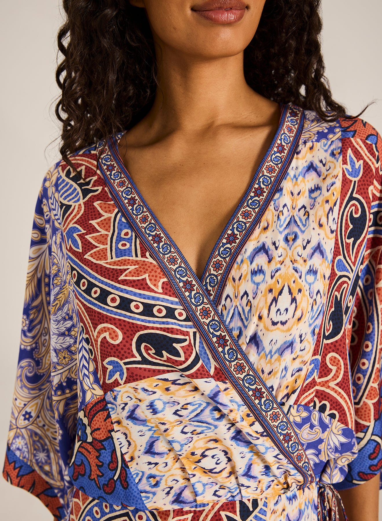 Tali Mini Wrap Dress - Azura