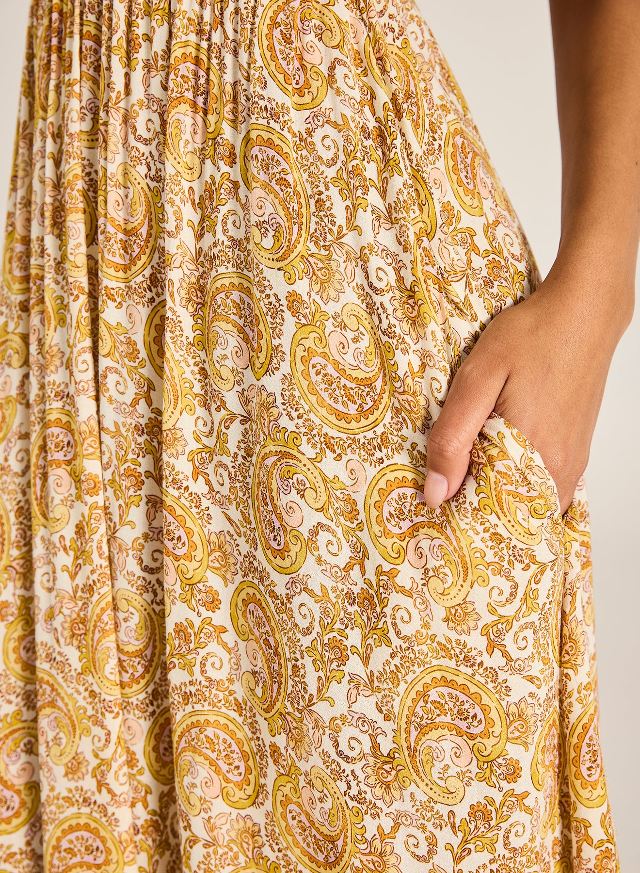Calista Gloria Midi Dress - Sunstone