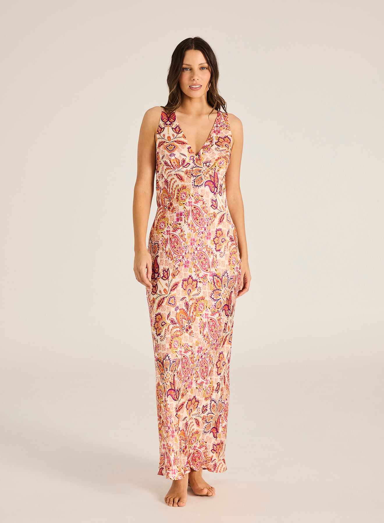 Sundara Magnolia Maxi Dress - Sangria