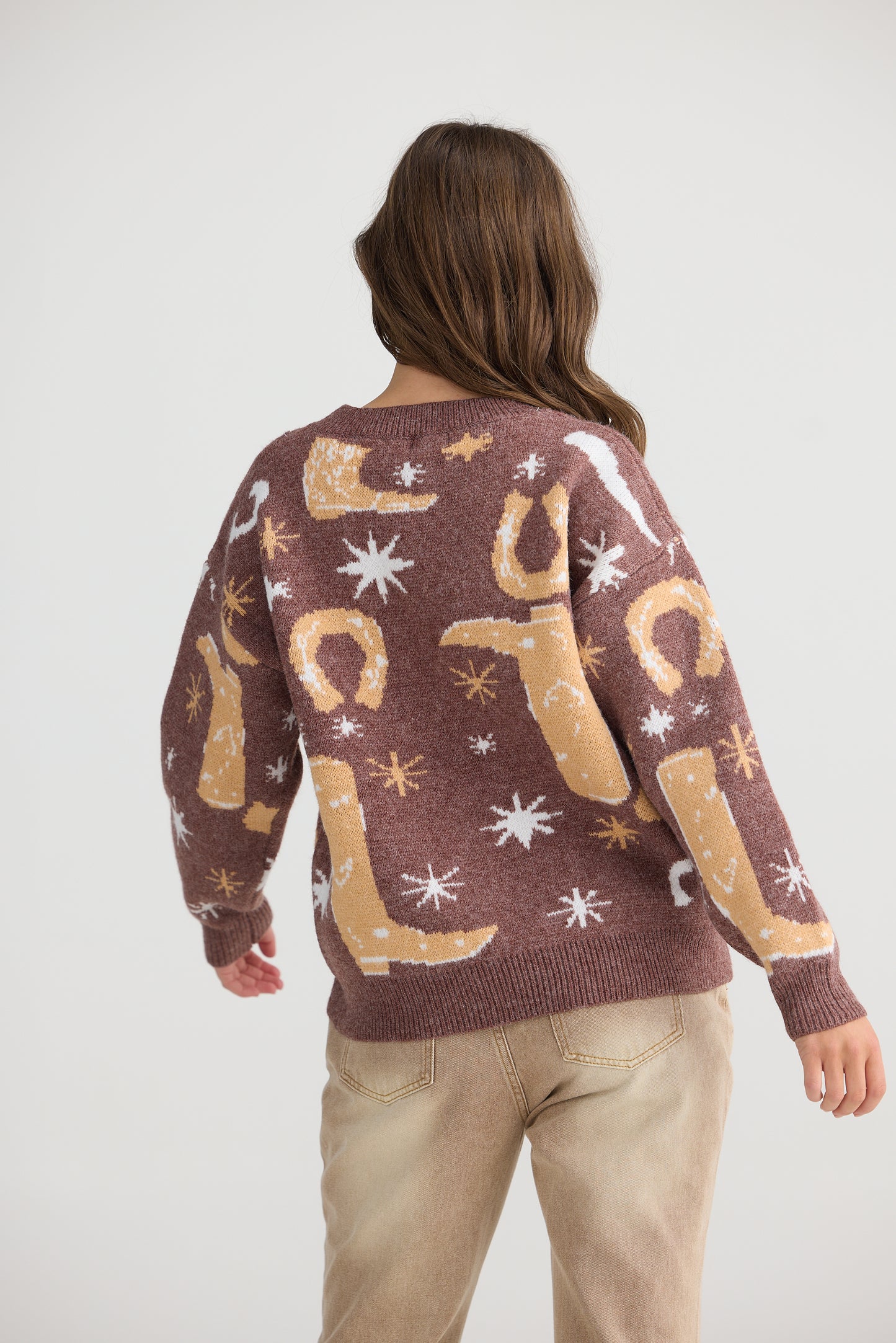 Boots Knit - Chocolate