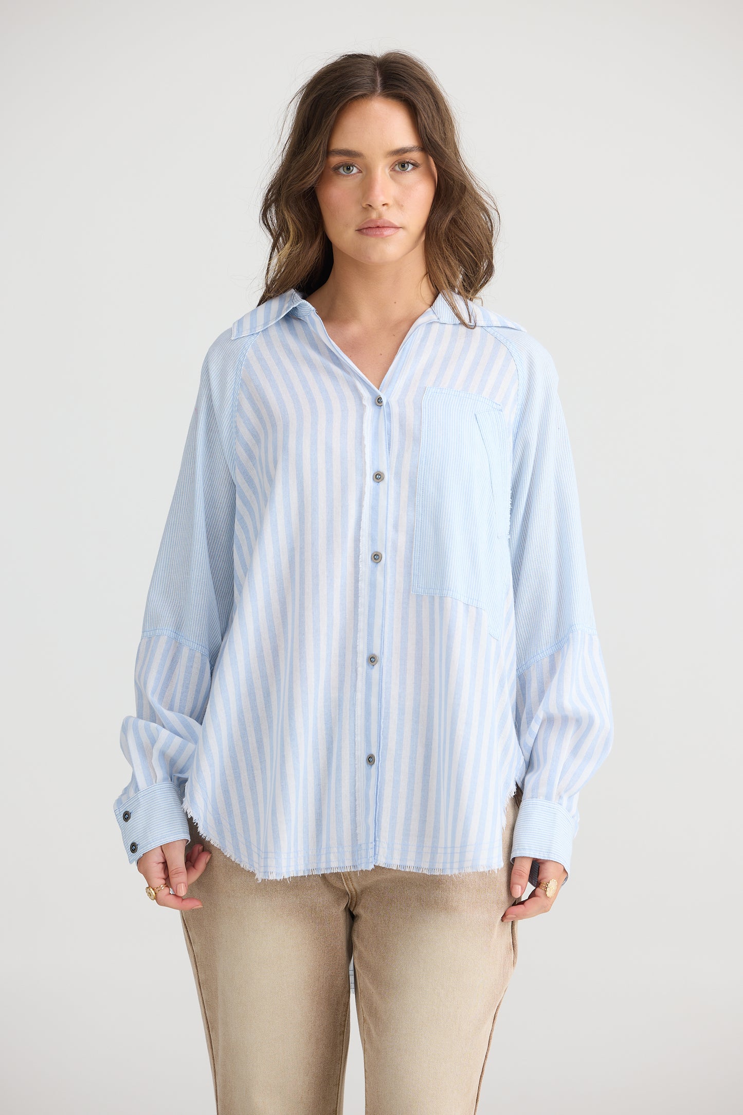 Yellowstone Shirt - Denim Stripe