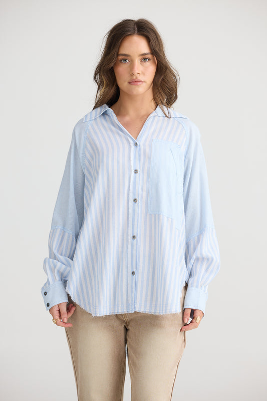 Yellowstone Shirt - Denim Stripe
