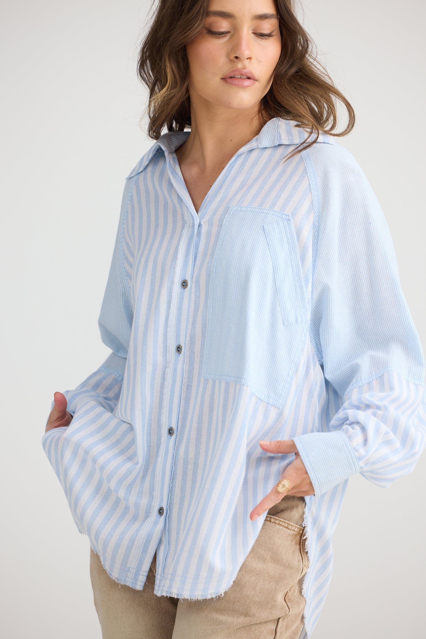 Yellowstone Shirt - Denim Stripe