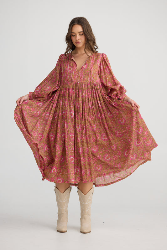 Wisteria Dress - Autumn Spritz