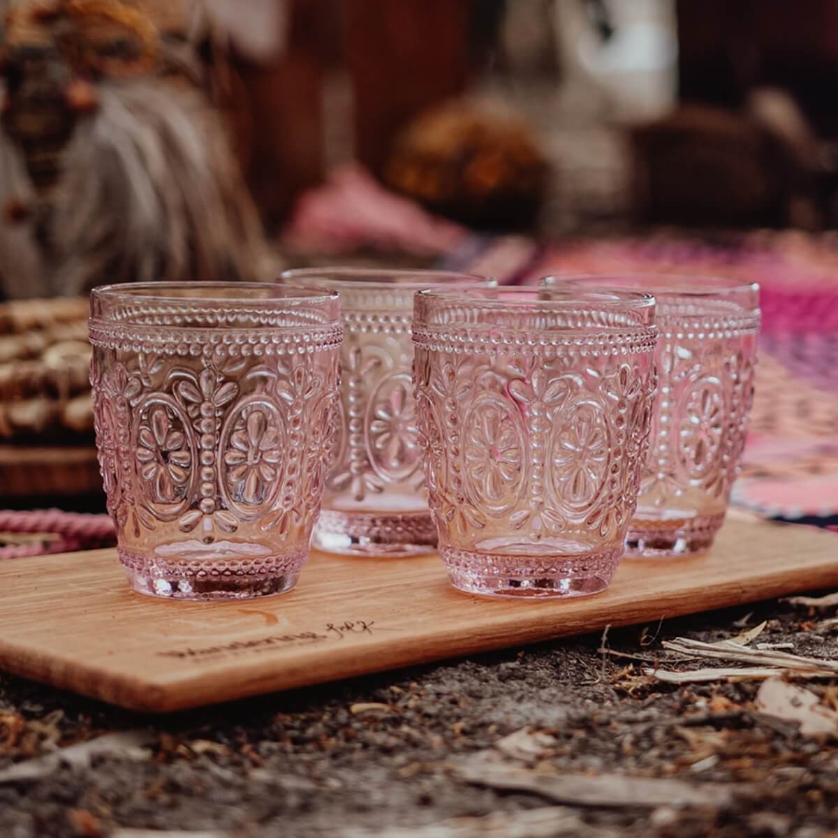 Tumbler Glass Set of 4 - Primrose